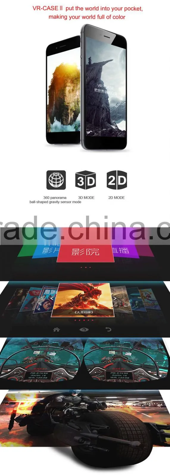 Best product 3d vr glasses, virtual reality vr box 3d glasses from China
