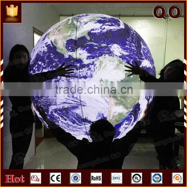 Realistic design helium lighting ball custom advertising inflatable earth balloon