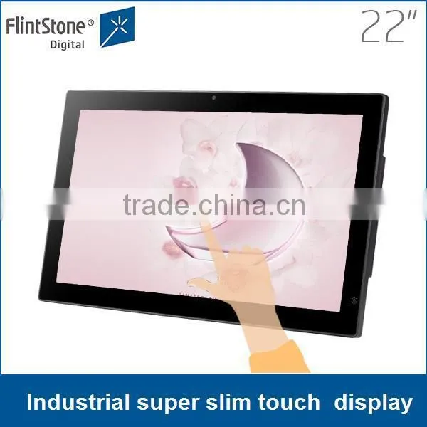 21.5" all in one android pc capacitive touchscreen, android quad-core pos tablet , super slim tablet pos stand