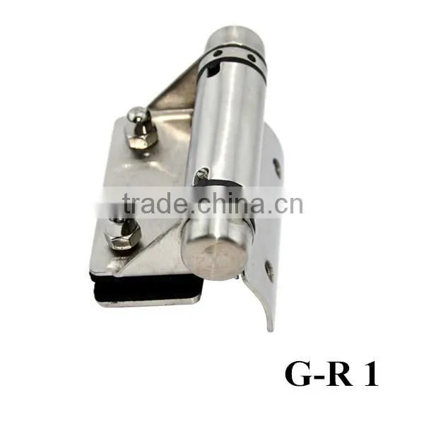 spring loaded glass hinge