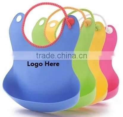 2016 Hot selling colorful baby bibs/silicone bib for baby
