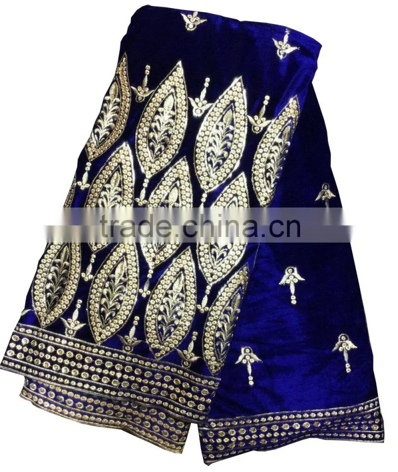 Hot sale Indian embroidery George lace fabrics with sequins