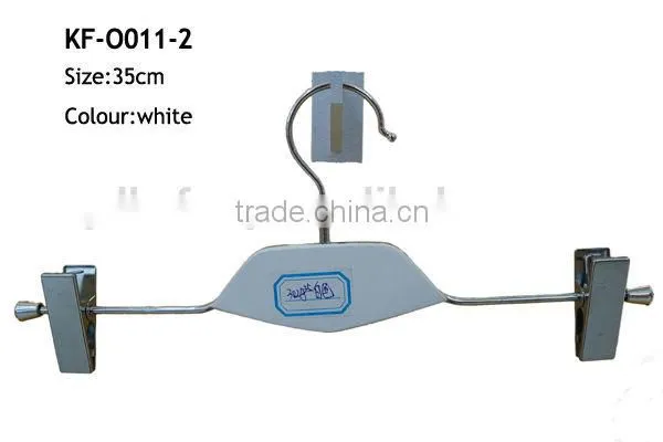 Metal pants hanger with wooden
