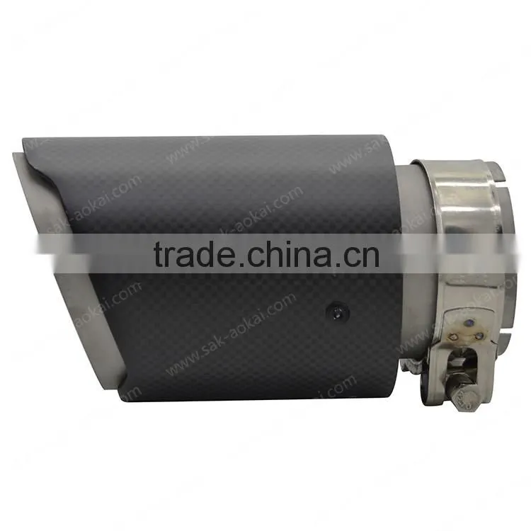 carbon fibre muffler tip stainless steel exhaust tip