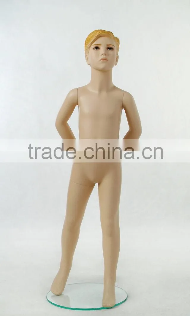 Realistic kids fashion designer mannequins