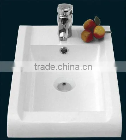 Artificial stone acrylic solid surface bathroom resin basin