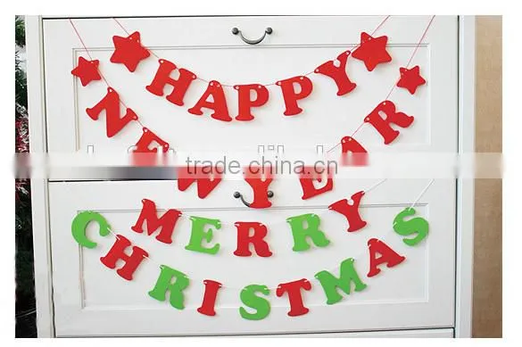 Felt Christmas garland for Christmas party decorations