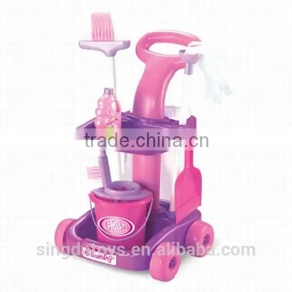 Hot Selling Kids Cleaning Set With Trolley