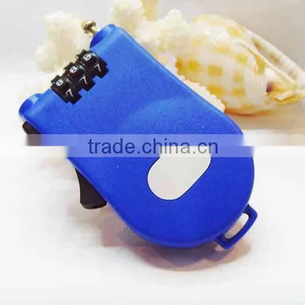 High Security Colorful transparent ABS cable number lock