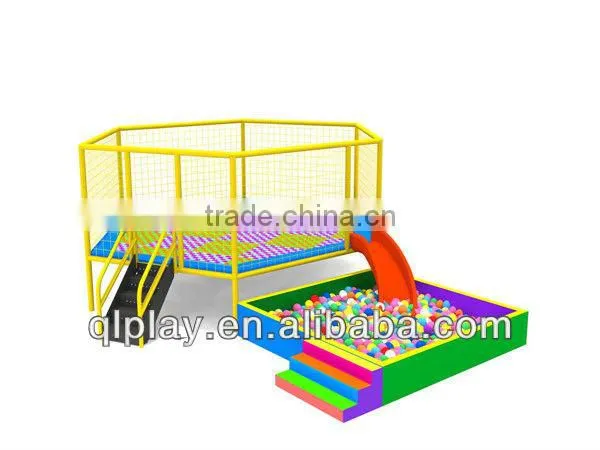 2016 Funny kids indoor trampoline with ball pool