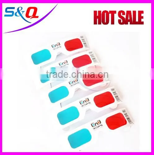 Printed artwork red bule lens paper master image 3d glasses