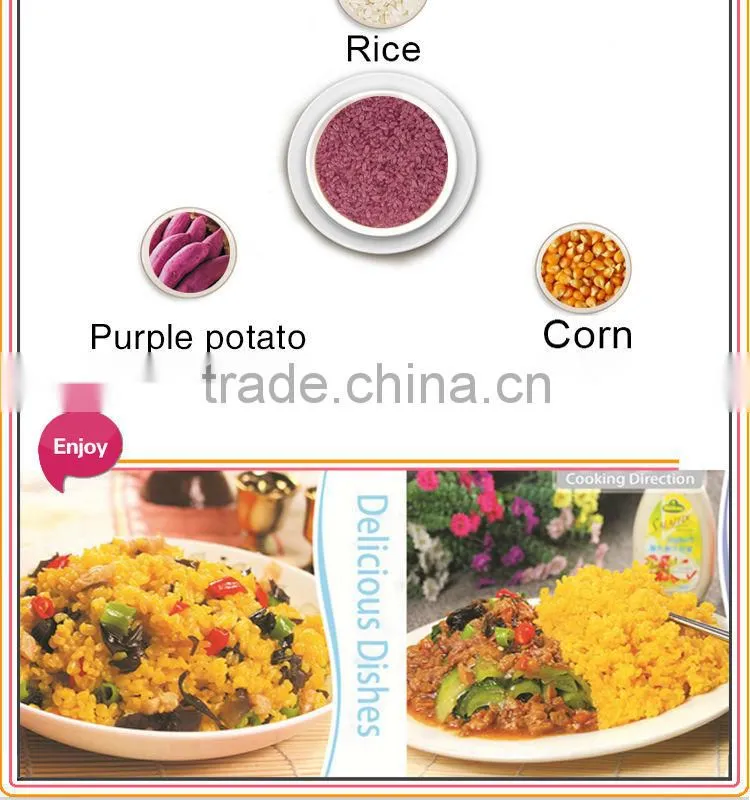 Wholesale Nutritional Food Matched Rice Purple Potato Product