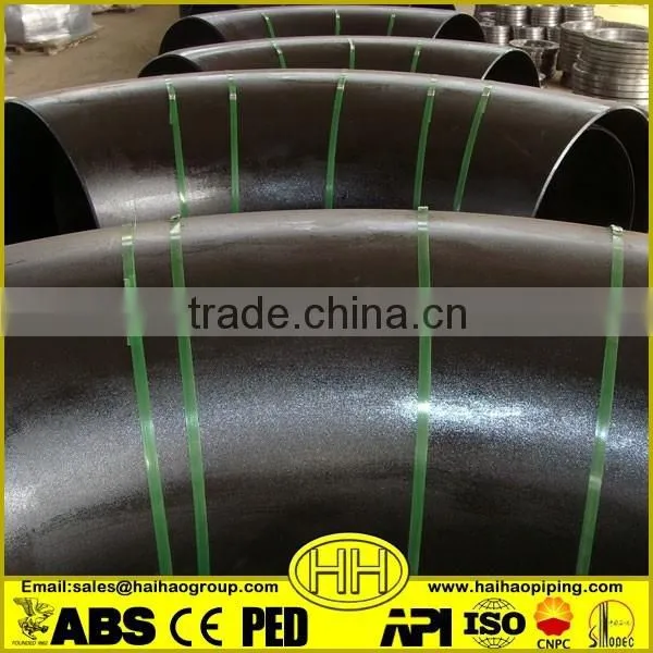 China supplier ASTM A234 WPB Carbon steel fitting 90 degree elbow with ISO Certificate