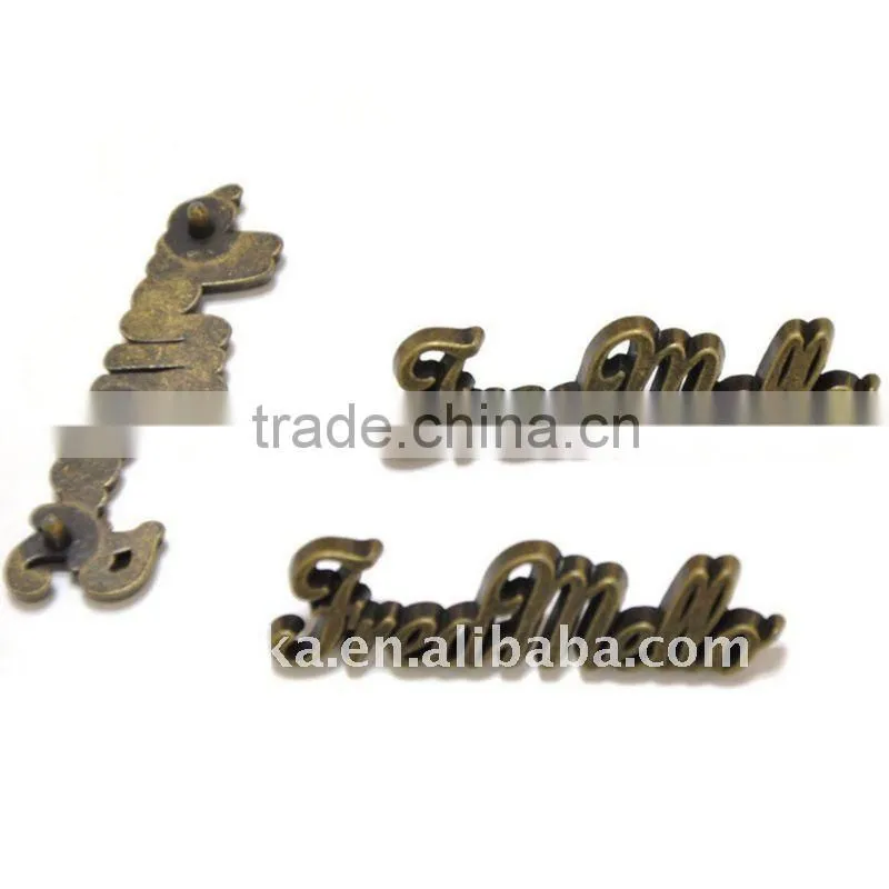 3D leather folder emboss logo