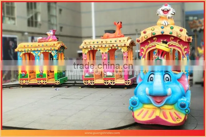 Most popular! Professional elephant track train outdoor kiddie train rides for sale