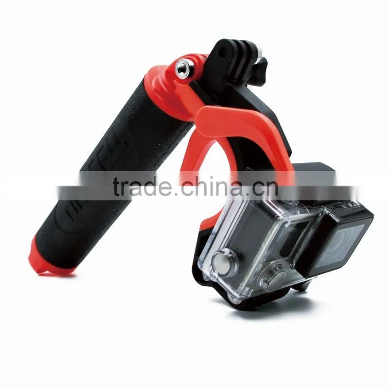 Telesin New Floating bobber grip handle with pistol trigger and cellphone clip for Go Pro, Xiaomi and SJCAM cameras