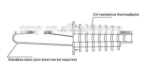 Low voltage high tension clamp/cable anchor clamp