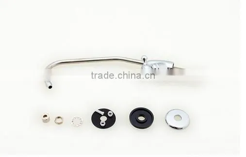 Brass with chrome material deck mounted kitchen sink faucet
