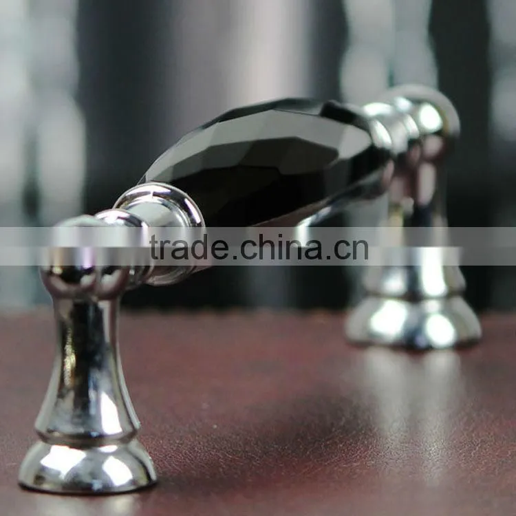 factory direct sales crystal glass fancy furniture door knob Wardrobe Knob