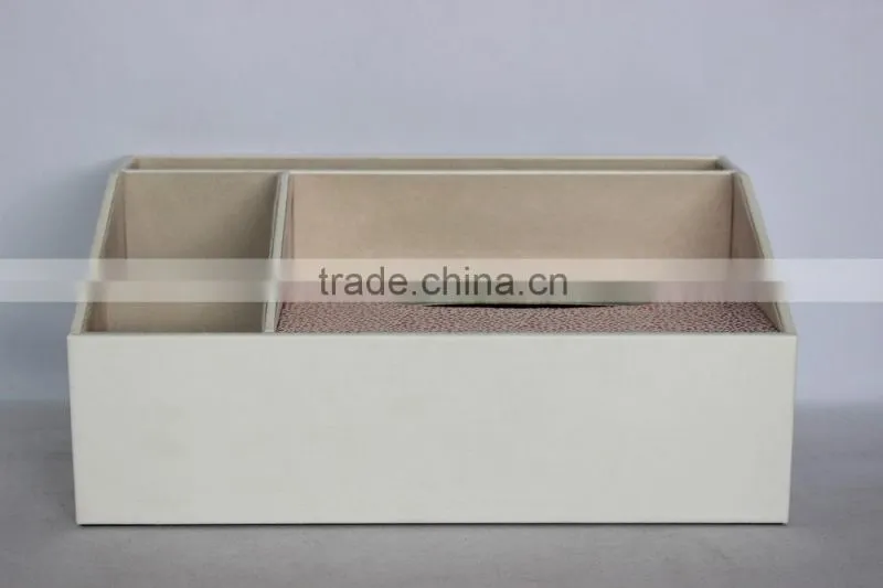 Home Decoration Faux Leather Tissue Box/Office cardboard napkin box