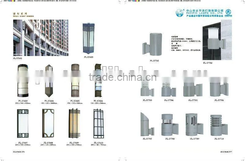 Copper wall light /aluminum wall light with glass lampshade
