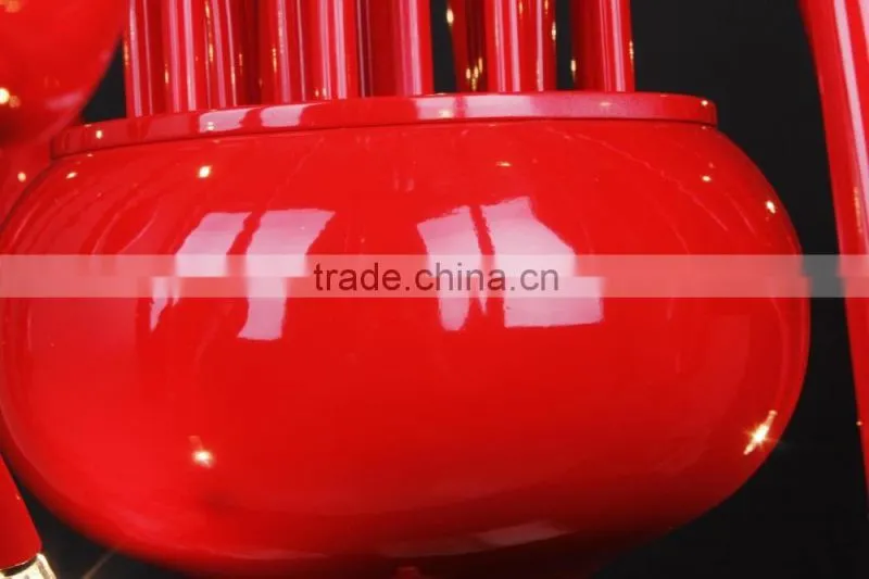 Modern Cast Iron Chandelier Decoration Light Art Red Swan Chandelier for Restaurant