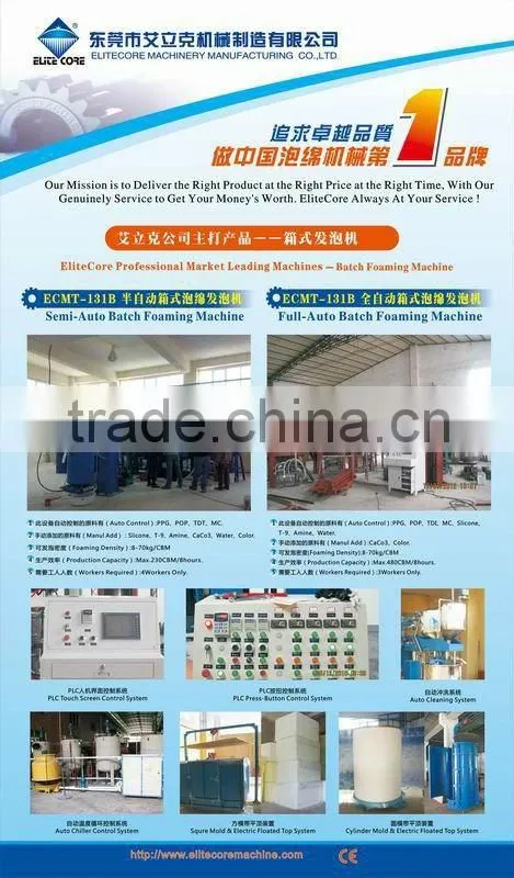2014 fully auto batch foam machine