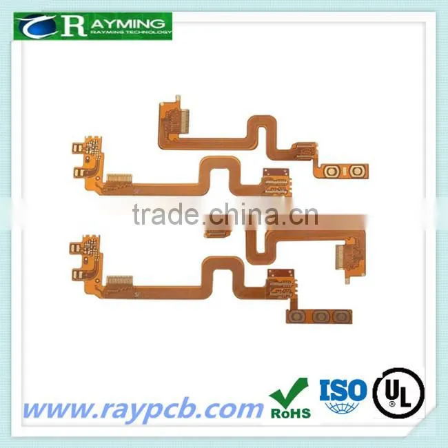 0.2MM thickness yellow soldermask flexible pcb board