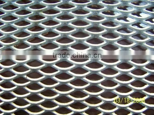 Expanded metal mesh panel