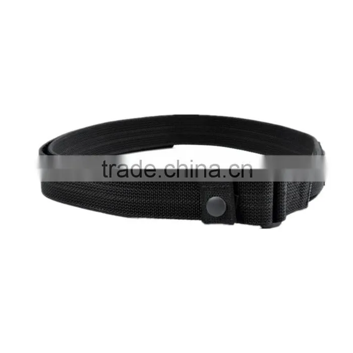 Custom Lable Black Security Tactical Hook&Loop Military Belt