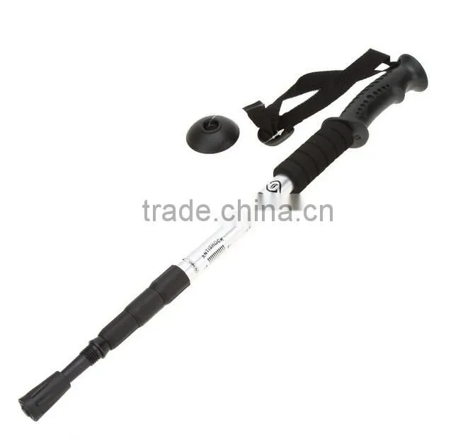A-OK Hot sale "T" Walking Cane Trekking Pole Telescope Hiking Stick Mountaineering Climb Ultralight Nordic Walking Stick