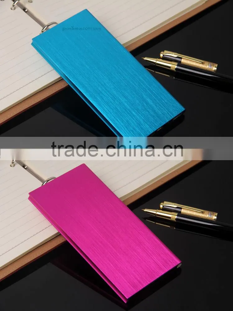 Ultra-thin power bank charger with wire-drawing surface