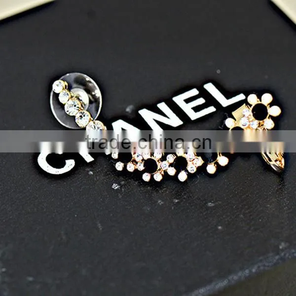 mix colors 26K plated gold wrap clip ear cuff earrings