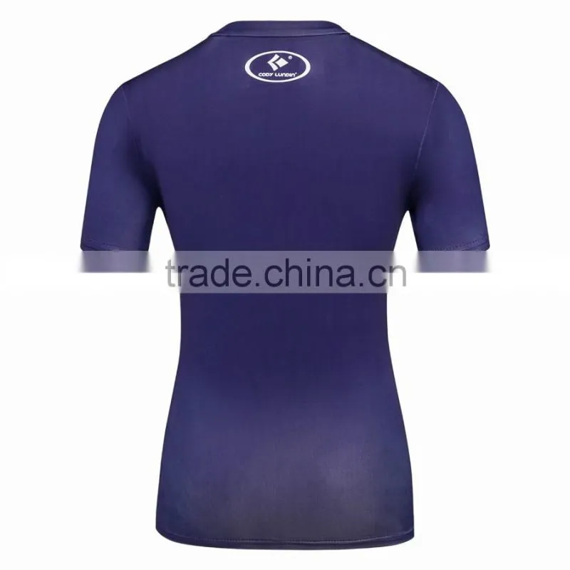 Marvel Superheroes Girls Compression Fitness Shirt Workout Gym Clothing for Women Wholesale Guangzhou Shirt Female Tops