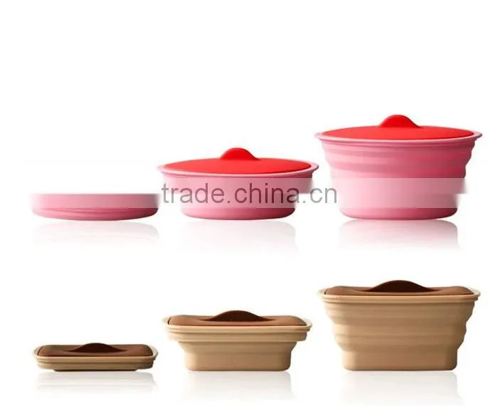 large capacity silicone bowl,non-toxic and collapsible silicone bowl,microwave available silicone bowl