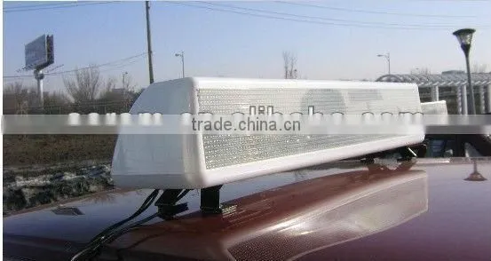 BUS /taxi/car indoor outdoor sign .led taxi signs display/led taxi top sign
