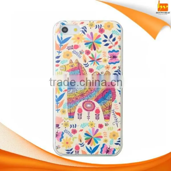 Colored drawing soft TPU case cover for iphone 5/5S