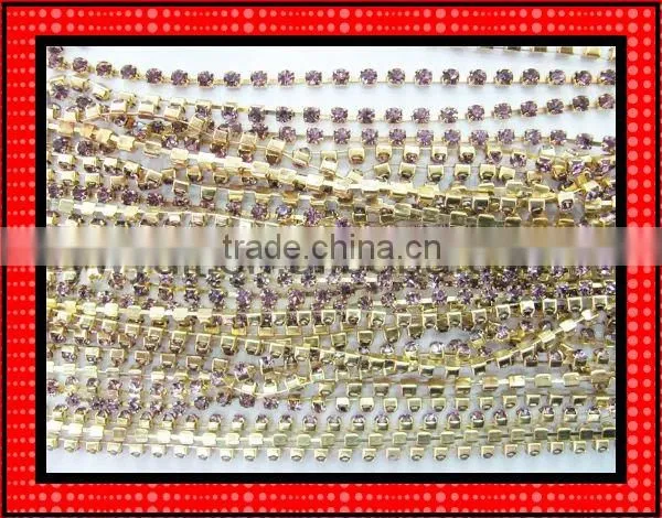 Grade A rhinestone cup chain ornament