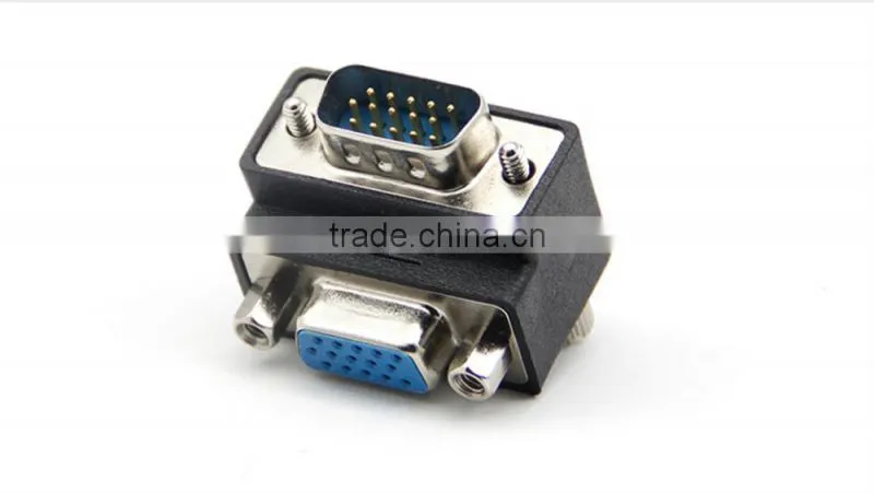 Hot sale angle 90 degree VGA adapter male to female