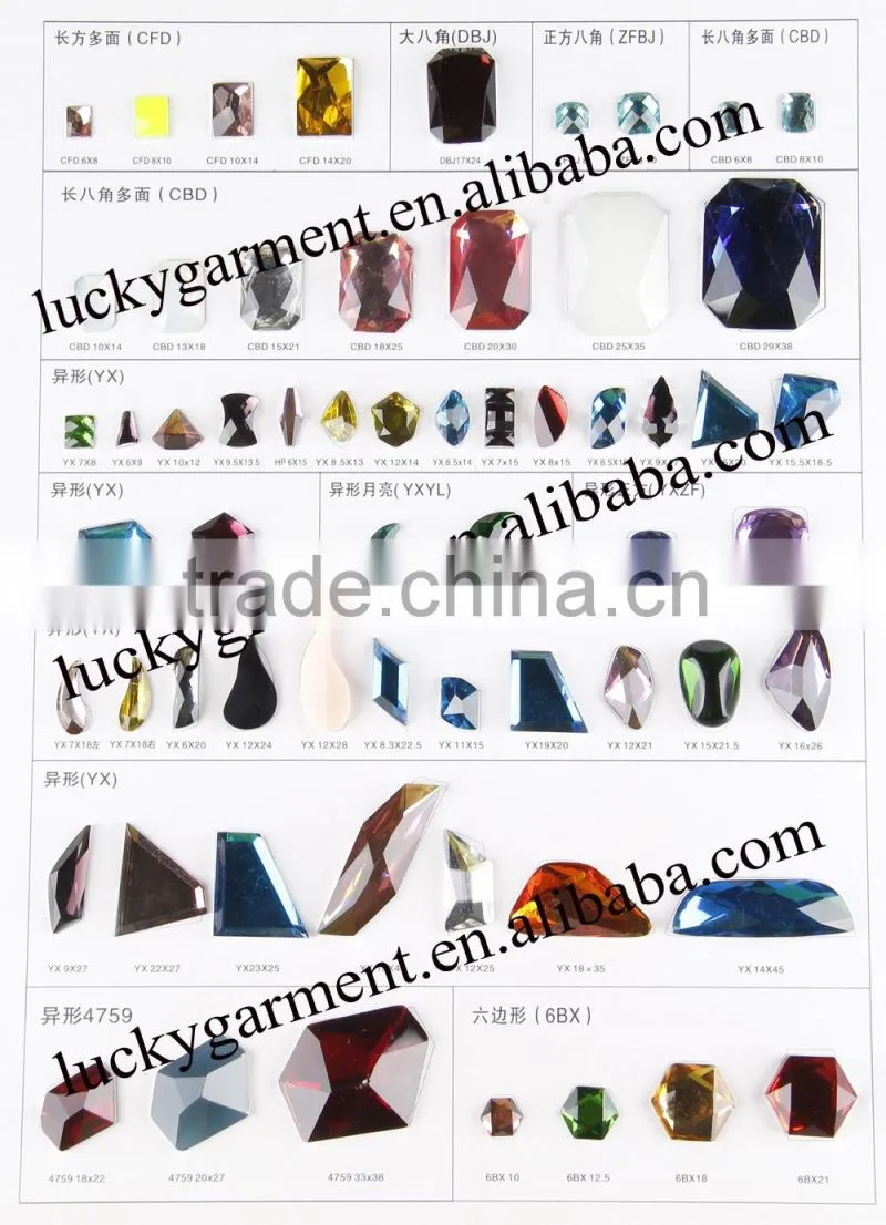 sew on stone resin stone glue on flatback rhinestone oval shape with/without holes