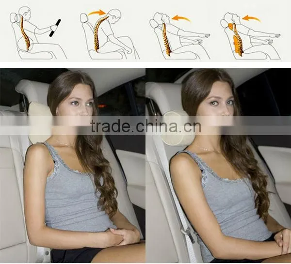 Car head pillow Memory foam core pillow