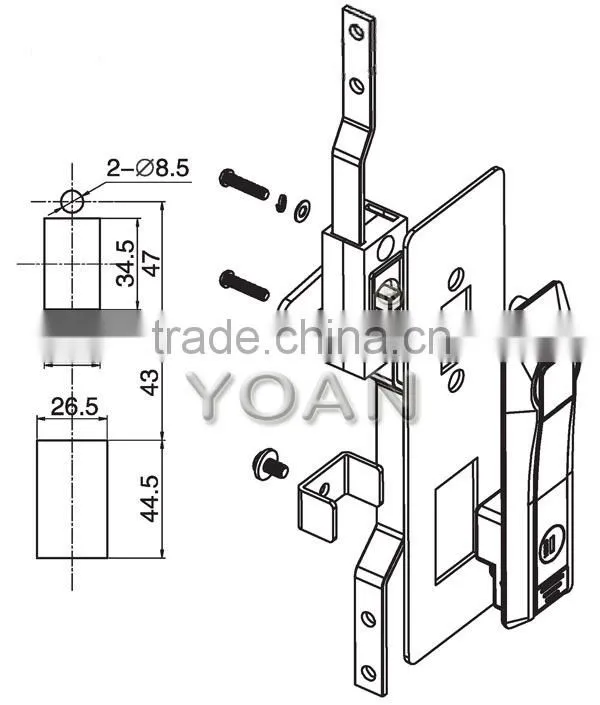the high safe electrical panel lock cabinet door lock