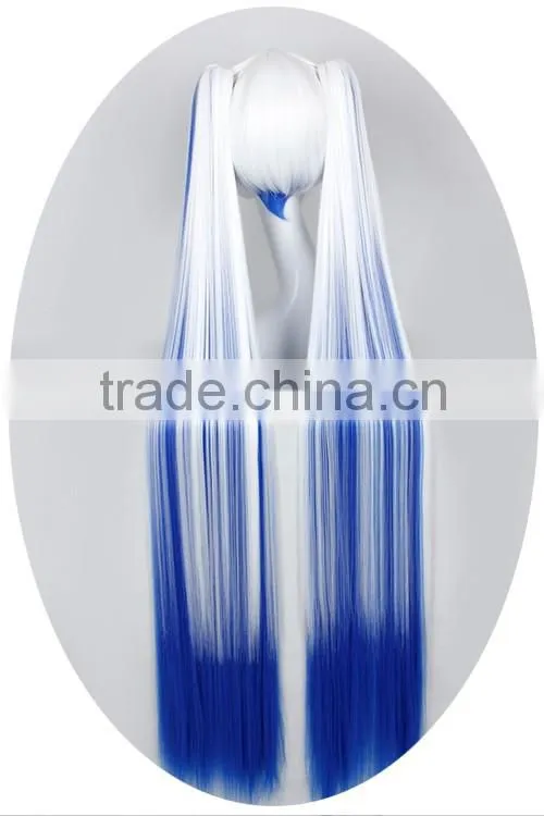 Heat Resistant Fibre Long White Synthetic Hair Cosplay Wig