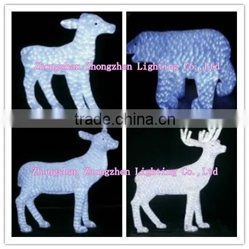 Illuminated Polar Bear Christmas 3D animals and figures