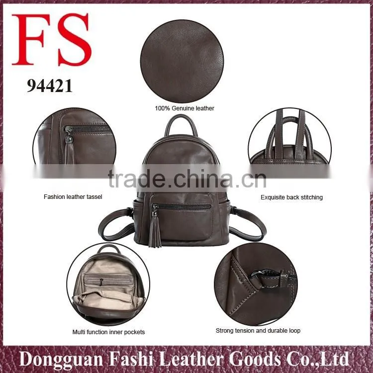 factory supply boutique new arrival leather backpack bag