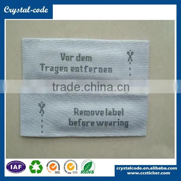 Washable paper washing instructions washable adhesive labels,wash care label