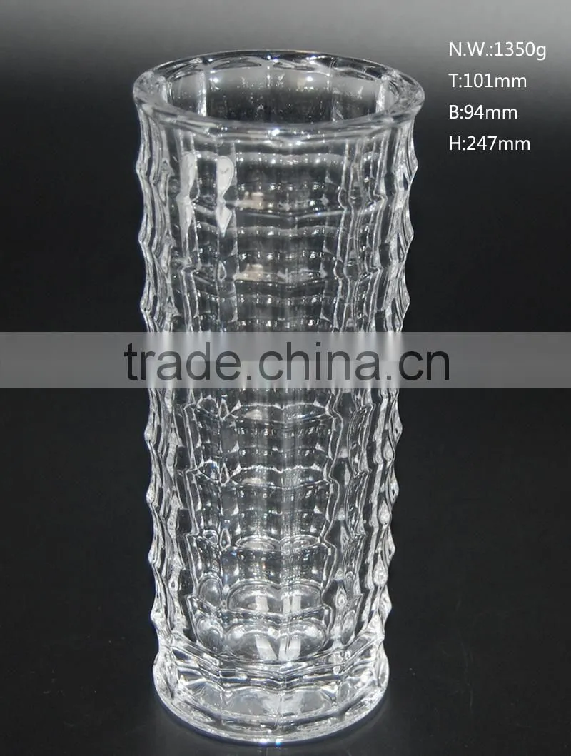 Wedding family decoration clear glass vase