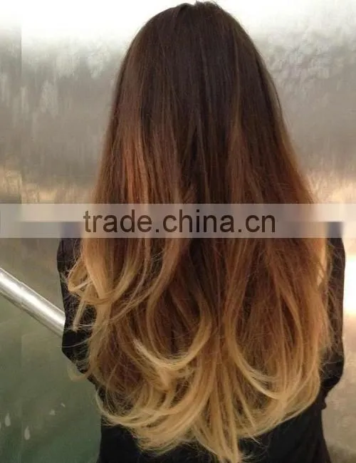 good style 100% human hair ombre hair extension