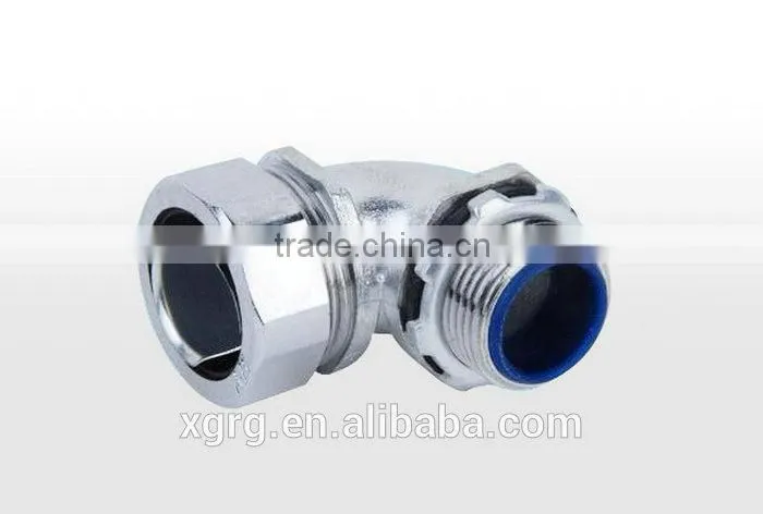 Alibaba Manufacturer Galvanized 45 Degree Flexible Conduit Connector