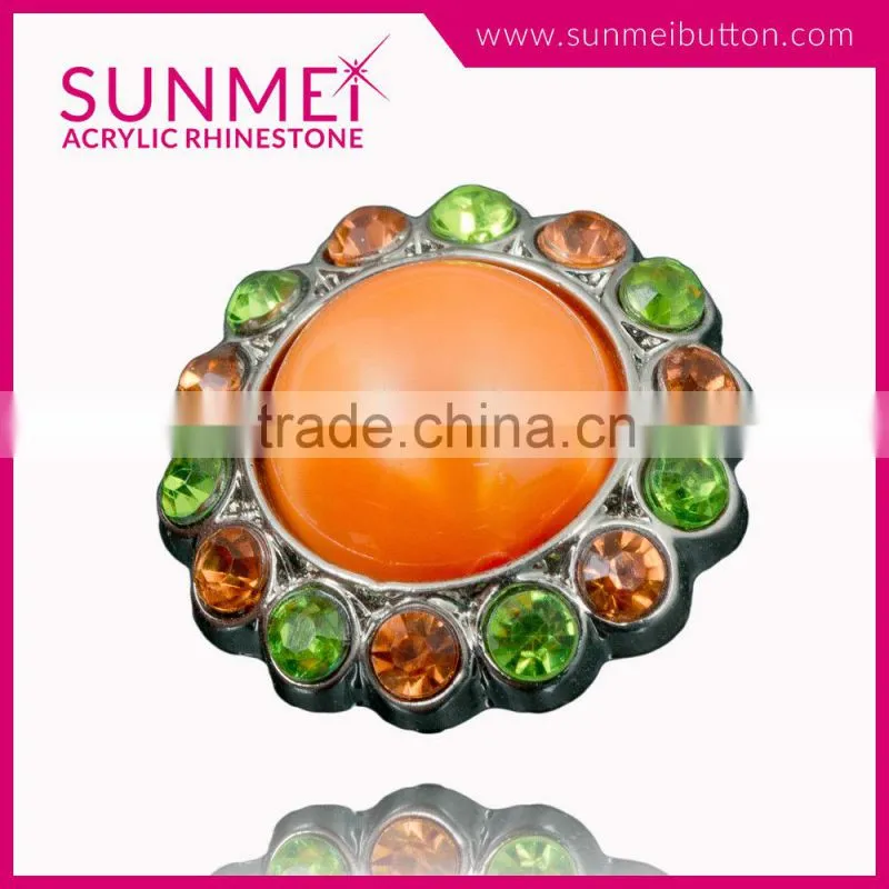 Made in Taiwan Products Button Earring Rhinestone